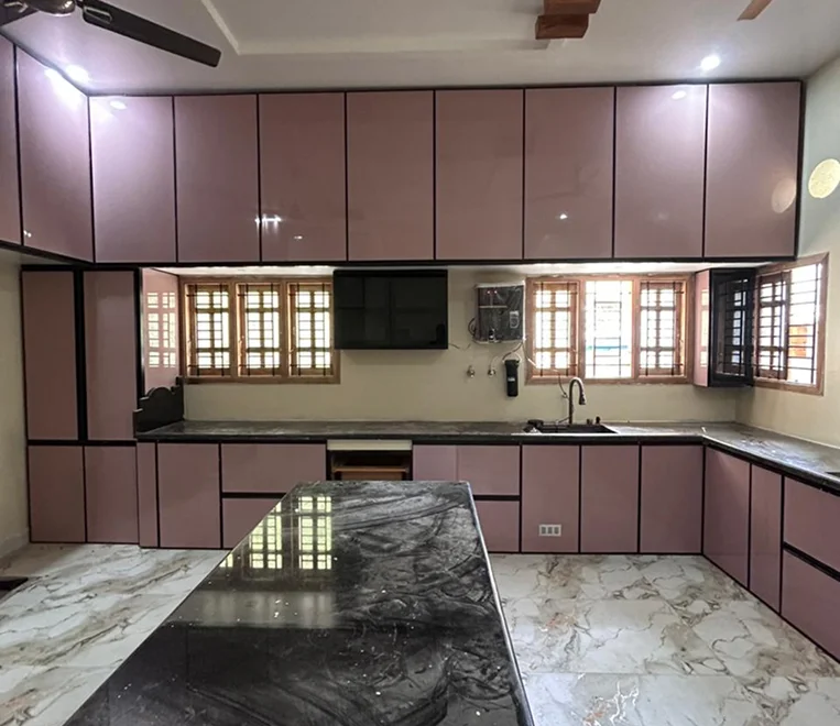 aluminium modular kitchen designer in coimbatore | Rina interior